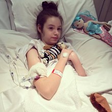 Kirsten has had over 16 surgeries and many hospital stays since she was a baby