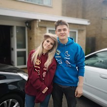 British YouTubers Marina Joyce and Brandon Mehmed