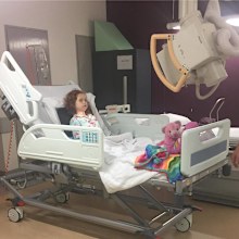 Seeing her daughter in hospital was heartbreaking for Ivy's mum Nicole.