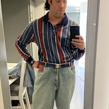 Seth Rogen on the set of Pam & Tommy