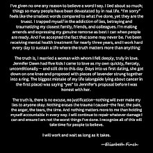 Elizabeth Finch shared her statement on social media