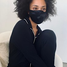 Sleepwear brand Papinelle is creating silk masks made from excess fabrics.