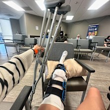 Nina Dobrev shares update after bike injury
