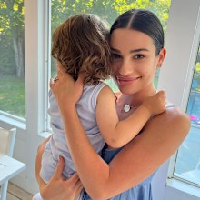 Lea Michele and her son