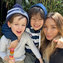 Nadia Bartel with two sons. 