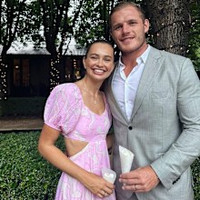 Tahlia Giumelli and Tom Burgess