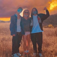 Britney Spears, Sean Preston Federline and Jayden James Federline
