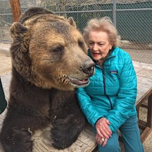 Betty White and Bam Bam