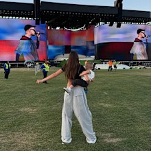 Hailey Bieber and Justin Bieber at Coachella 