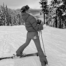 Paige Lorenze skiing