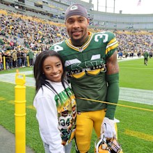 Simone Biles and Jonathan Owens