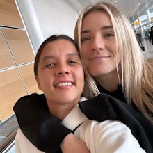 Sam Kerr and Kristie Mewis