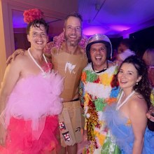 Aussie celebrities let loose at Hamish Blake's and Zoe Foster's Anything But Clothes party