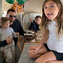 Scott Disick, kids, Mason, Penelope, Reign, photo