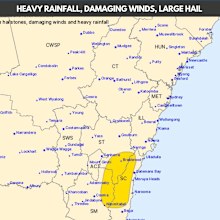 Severe storm warning NSW
