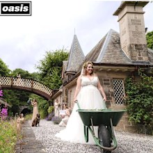 Hixon recreated the Some Might Say album cover on her wedding day last year.