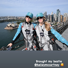 Sydney Sweeney does the Sydney Harbour Bridge Climb with her best friend and dad