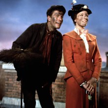 Dick Van Dyke and Julie Andrews in Mary Poppins