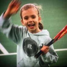 Katie Boulter as a child