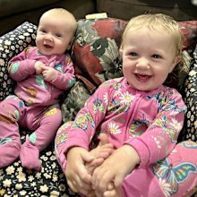 Riley is now 2.5 and a proud big sister.