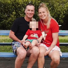 Groom John Barrett was injured in a mini bus crash in the Hunter Valley. Pictured with fiancee Michelle Murphy