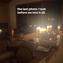 Celebrity chef Molly Baz's Instagram Story about losing her home in the LA fires, January 2025