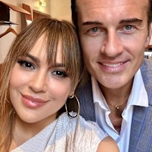 Alyssa Milano and Julian McMahon are pictured at an event in 2023