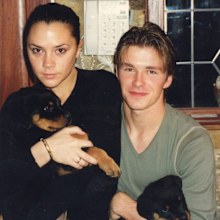 David and Victoria Beckham throwback