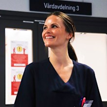 Princess Sofia of Sweden volunteered a Sophiahemmet, a private hospital in Stockholm during the coronavirus pandemic in 2020.