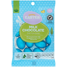 Woolworths Solid Milk Chocolate Easter Eggs
