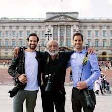Anwar Hussein with sons Samir (left) and Zak (right)