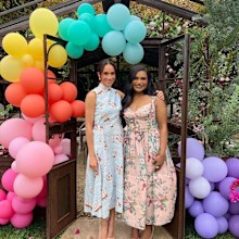Meghan, the Duchess of Sussex with Mindy Kaling in With Love, Meghan on Netflix.