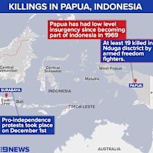 Map of Indonesia, Papua