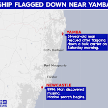 Newcastle yacht rescue stow away.