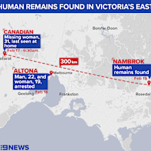 Human remains found in Victoria