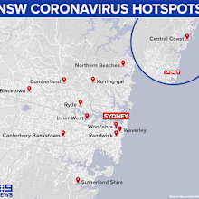 NSW Coronavirus hotspots.