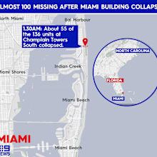 First responders in Miami have revealed they have heard banging coming from underneath the rubble, but no voices.