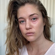 Scherri-Lee Biggs' reaction to makeup