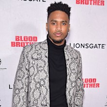 Trey Songz at Regal Battery Park 11 on November 29, 2018 in New York City.