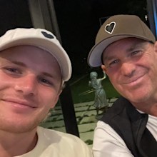 Shane Warne's son Jackson Warne shares last photo they ever took together.
