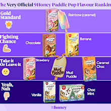 9Honey's Very Official Paddle Pop flavour ranking