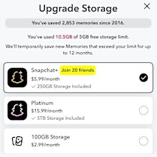 Snapchat has begun charging users up to $15.99 a month to keep their memories saved on their accounts, admitting it is never easy to start paying service that was previously free. 