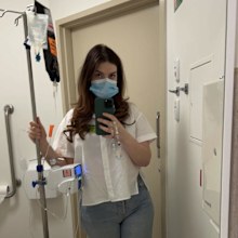 Cassidy Kryger was hospitalised when she contracted COVID-19.