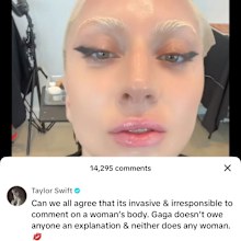 Taylor Swift comments on Lady Gaga video.