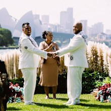 Will and Monte for the Big Tinder Wedding