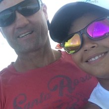 Jason De Lisle with his son, Jackson, 13. 