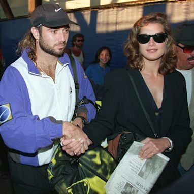 Brooke Shields and Andre Agassi