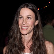 Alanis Morissette at the post-premiere party for "Jay and Silent Bob Strike Back" in Westwood, Ca. 8/15/01. Photo by Kevin Winter/Getty Images.