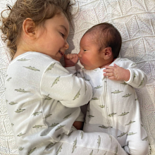 Nikolina Koevska's two children