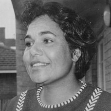 Then known as Rosalie Kunoth, the star of the film Jedda is pictured here in January 1970.